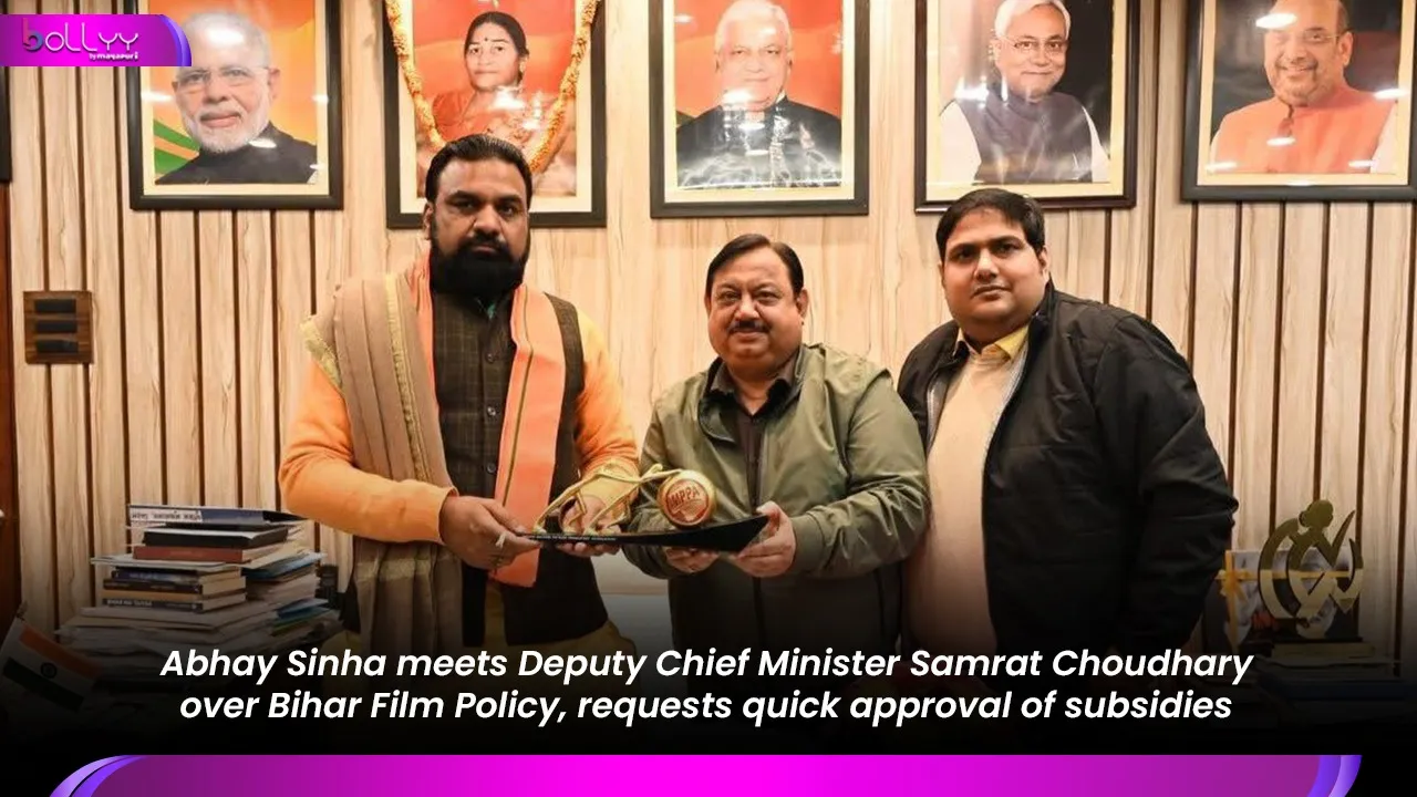 Abhay Sinha meets Deputy Chief Minister Samrat Choudhary