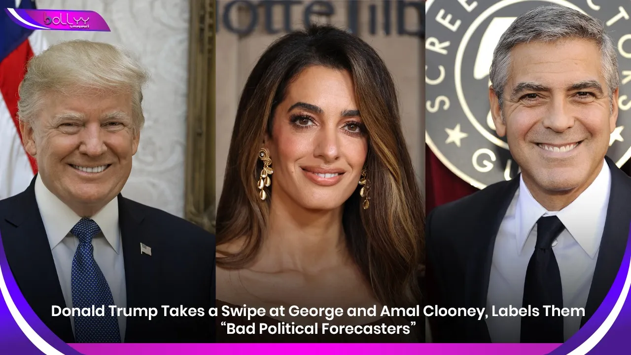 Donald Trump Takes a Swipe at George and Amal Clooney, Labels Them “Bad Political Forecasters”