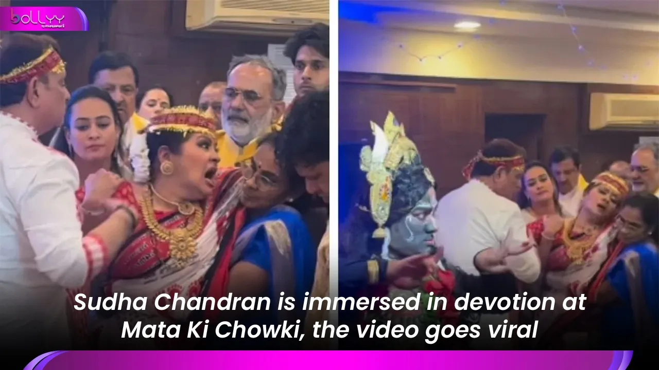 Sudha Chandran is immersed in devotion at Mata Ki Chowki