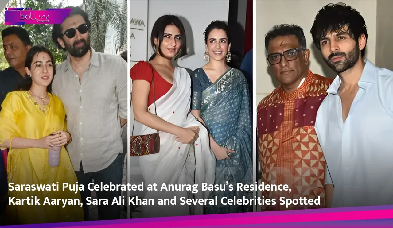 Saraswati Puja Celebrated at Anurag Basu’s Residence, Kartik Aaryan, Sara Ali Khan and Several Celebrities Spotted.jpg