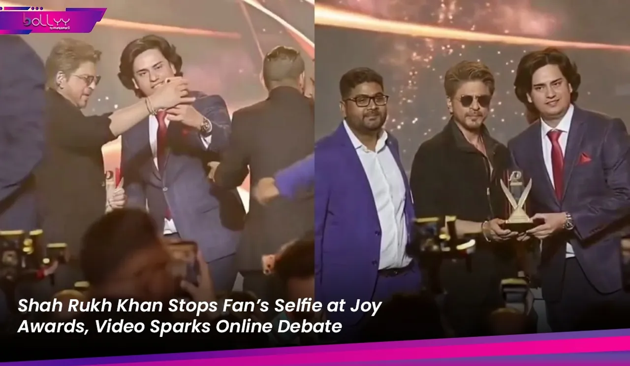 Shah Rukh Khan Stops Fan’s Selfie at Joy Awards, Video Sparks Online Debate
