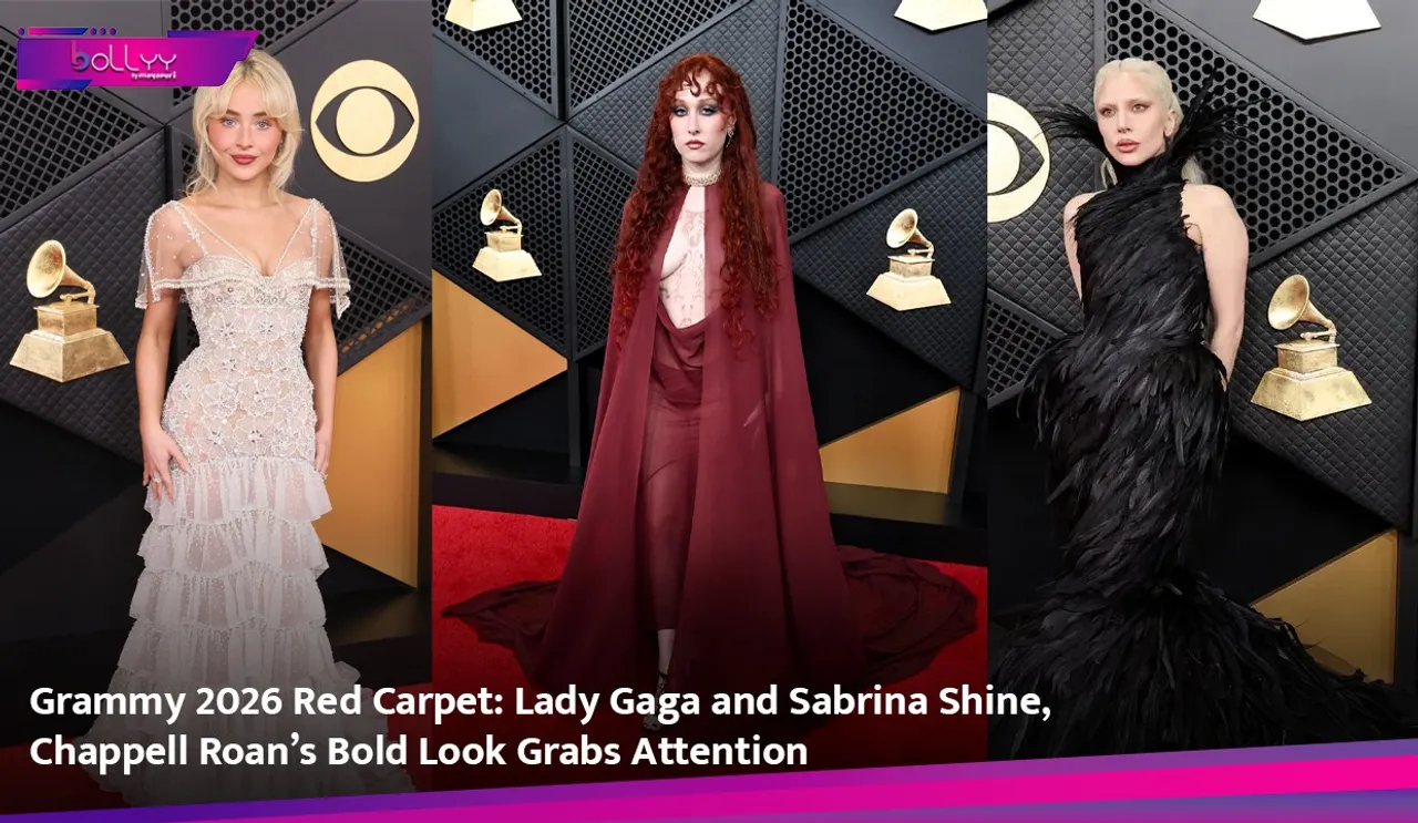 Grammy 2026 Red Carpet Lady Gaga and Sabrina Shine, Chappell Roan’s Bold Look Grabs Attention.jpg