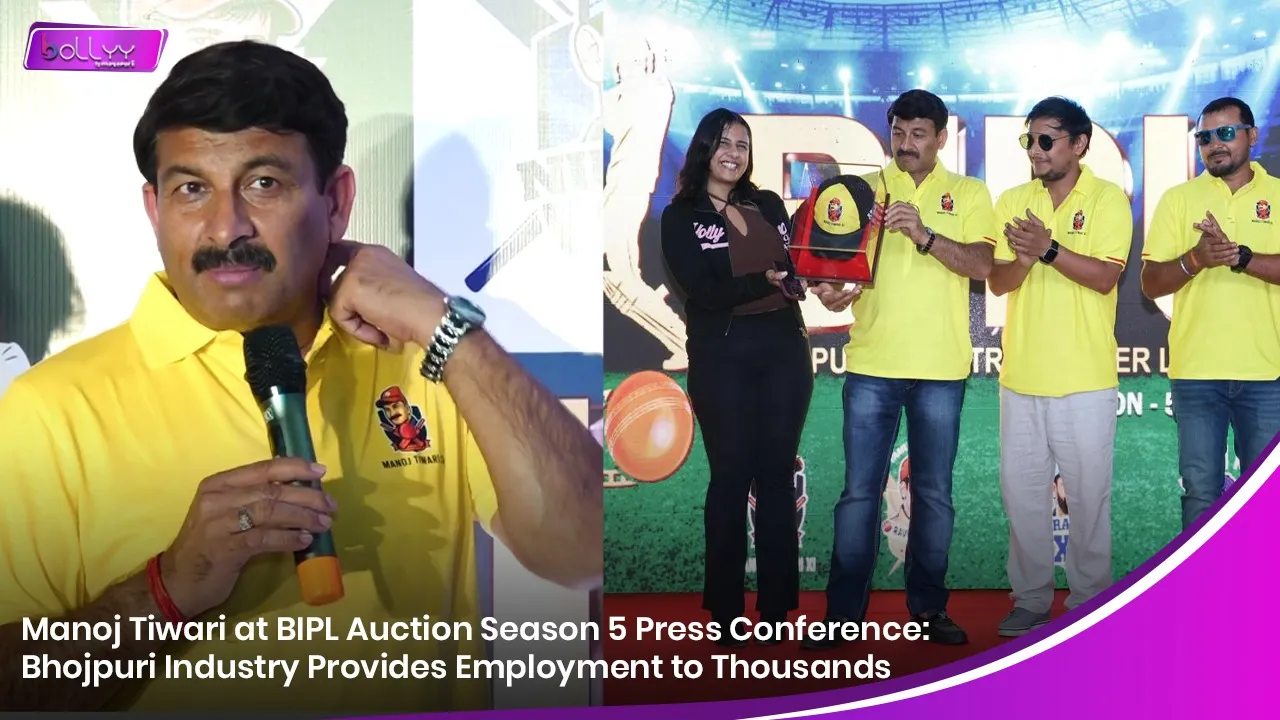 Manoj Tiwari at BIPL Auction Season 5 Press Conference