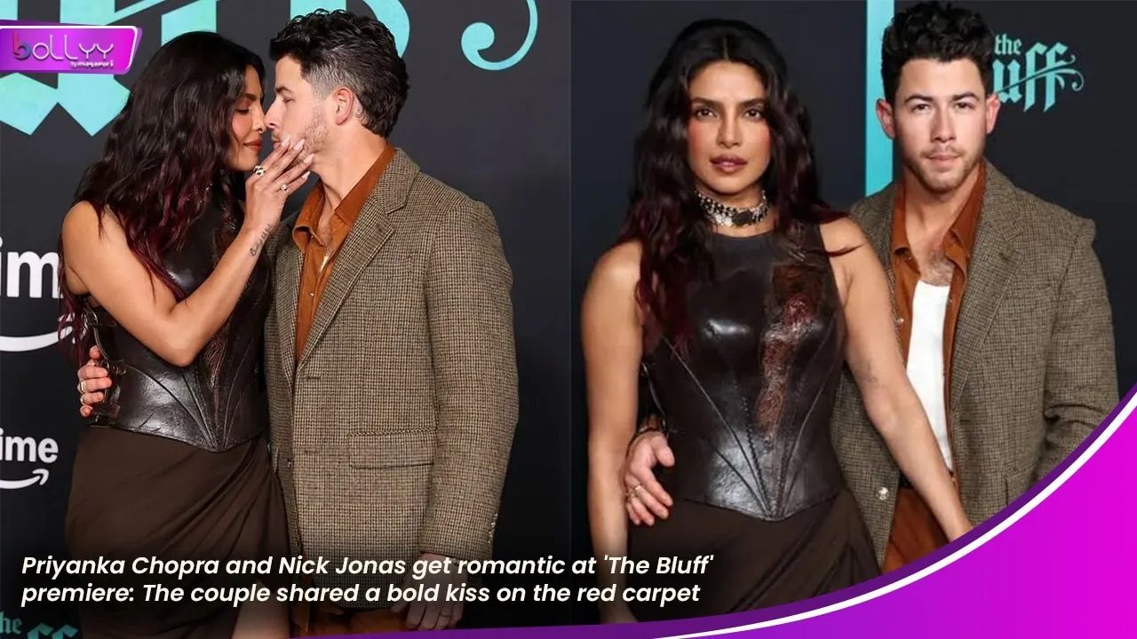Priyanka Chopra and Nick Jonas get romantic at 'The Bluff' premiere