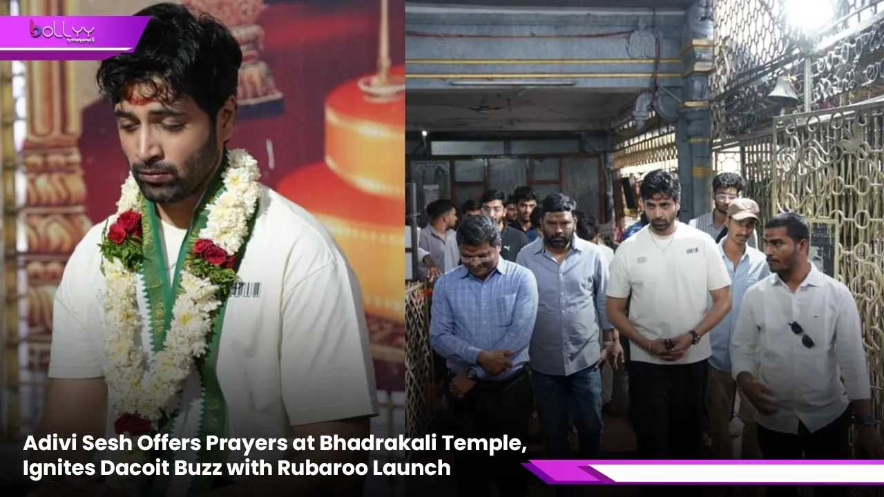 Adivi Sesh Offers Prayers at Bhadrakali Temple
