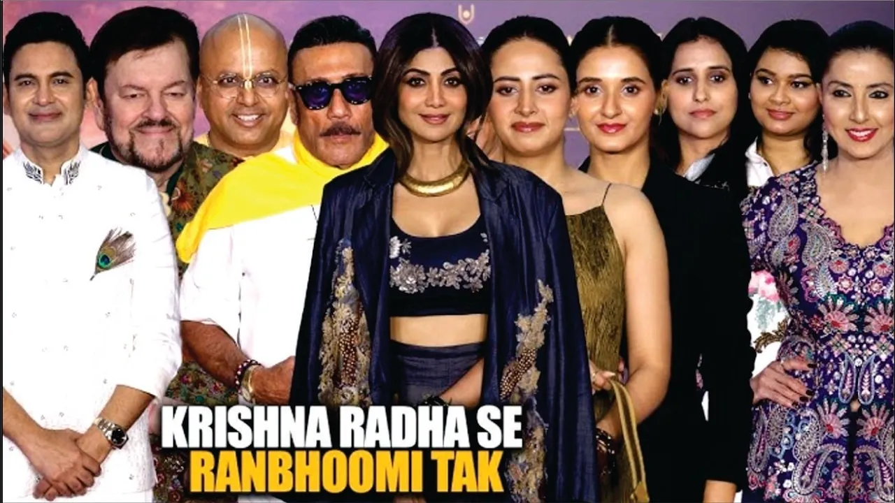 Krishna Radha Se Ranbhoomi Tak: Shilpa Shetty’s Stylish Appearance at Manoj Muntashir’s Grand Show