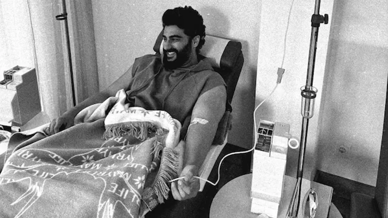 Bollywood Actor Arjun Kapoor Sparks Health Concerns with IV Drip Photo