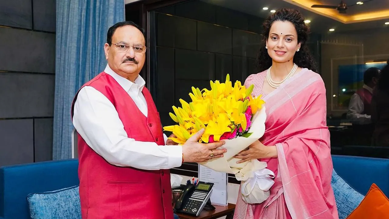 Kangana Ranaut met BJP national president JP Nadda