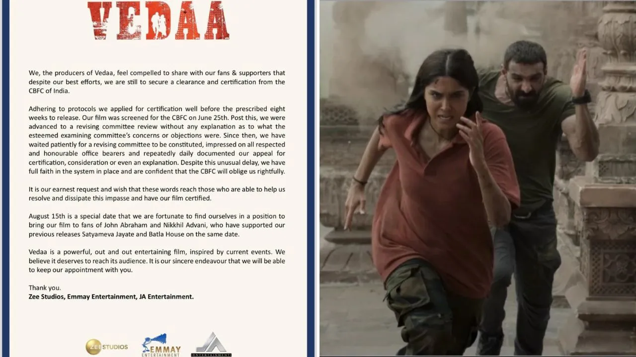 Vedaa Makers Issue Statement After Censor Board Approval Delayed
