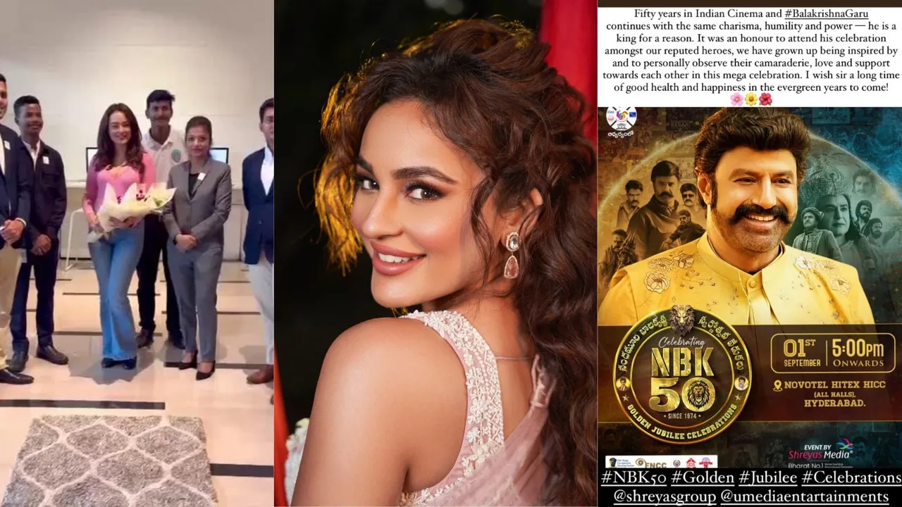Seerat Kapoor Hails Nandamuri Balakrishna at 50-Year Jubilee