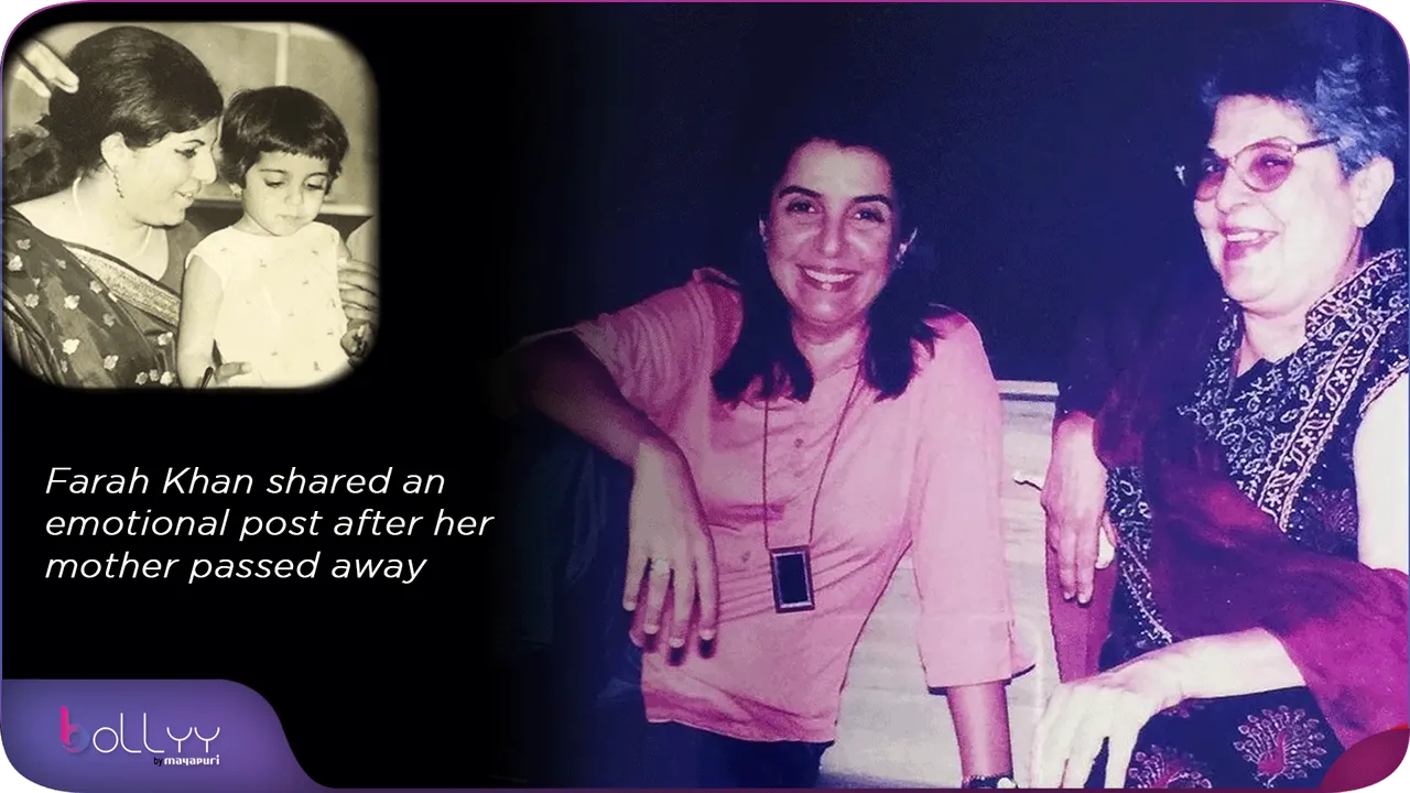 Farah Khan shared an emotional post after her mother passed away