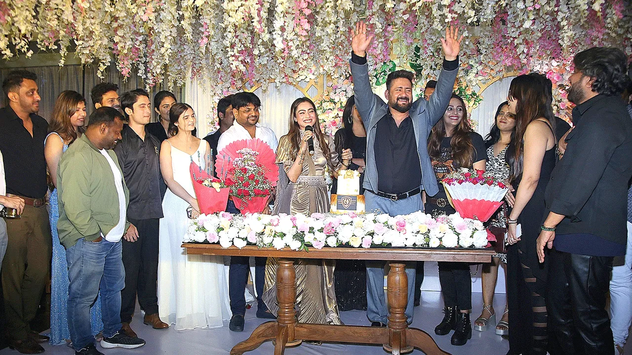 Gopesh (Abhir) Celebrates Grand Birthday with Wife Trisha in Style