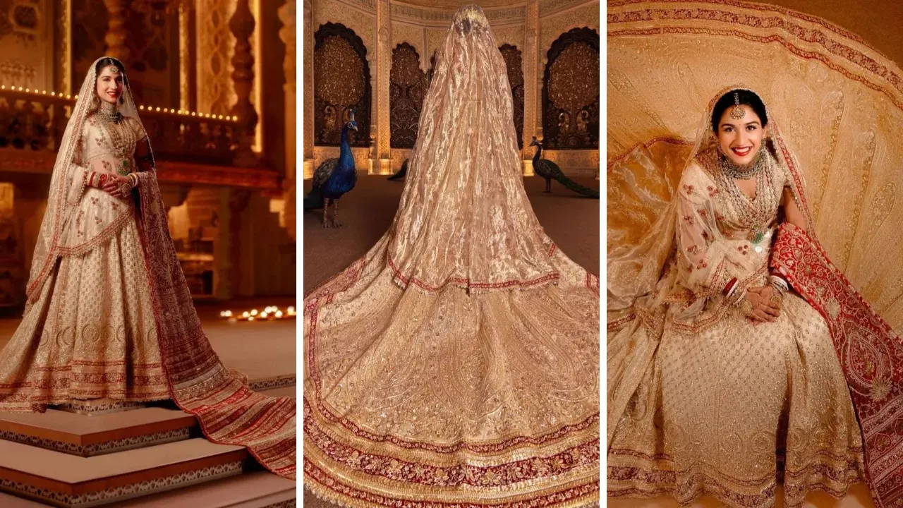 Radiant Bride Radhika Shines in Anant Ambani's Wedding Photos!
