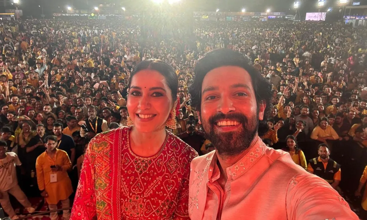 Raashii Khanna Promotes 'The Sabarmati Report' with Vikrant Massey