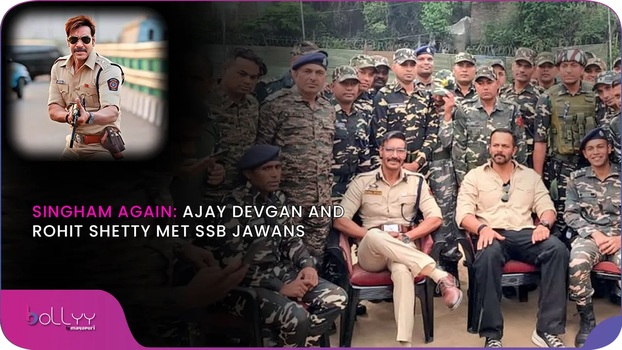 Singham Again Ajay Devgan and Rohit Shetty met SSB jawans