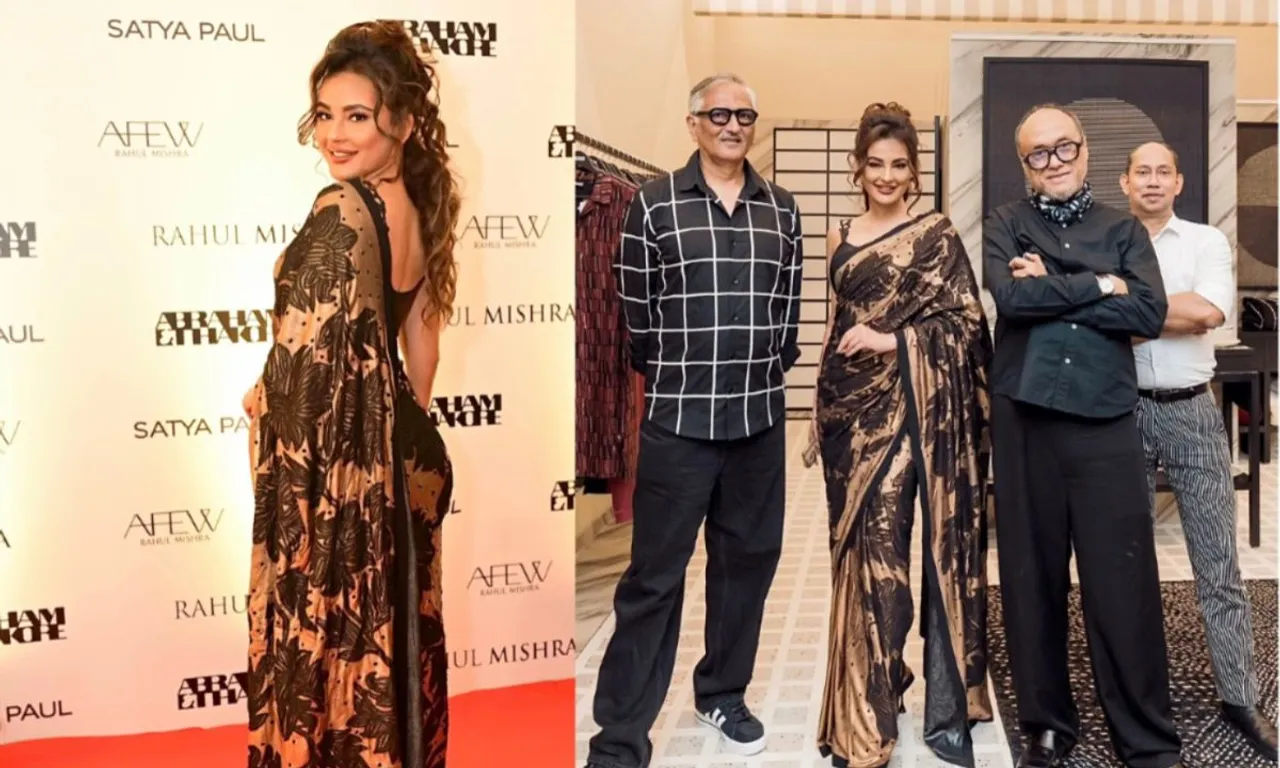 Seerat Kapoor Inaugurates Abraham & Thakore Store in Hyderabad