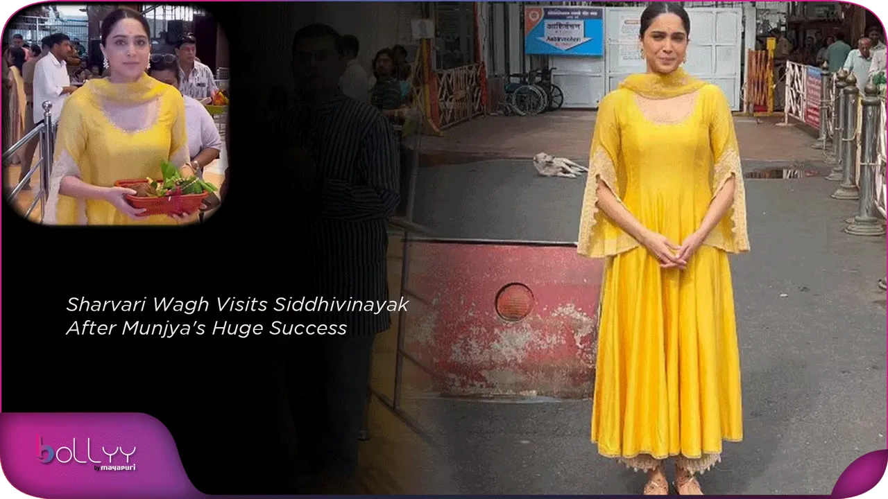 Sharvari Wagh Visits Siddhivinayak After Munjya's Huge Success