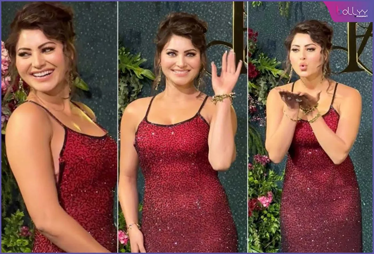 Urvashi in Red Dress