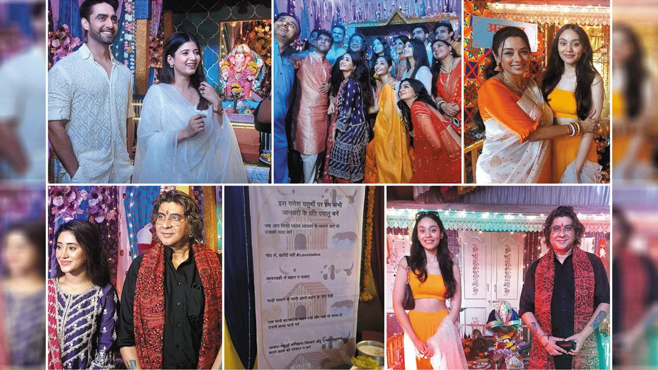 Ganpati Puja at Deepa & Rajan Shahi’s Shows Tradition Meets Creativity