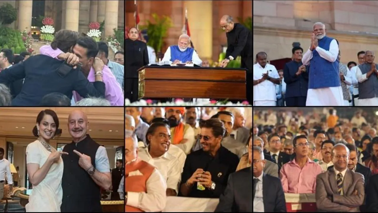Bollywood stars attended PM Modi's third-term oath ceremony