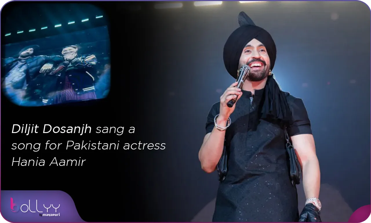 Diljit Dosanjh sang a song for Pakistani actress Hania Aamir