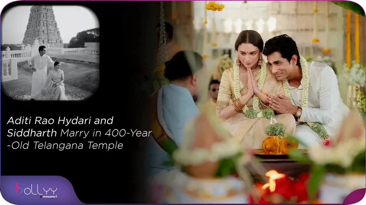 Aditi Rao Hydari and Siddharth Marry in 400-Year-Old Telangana Temple