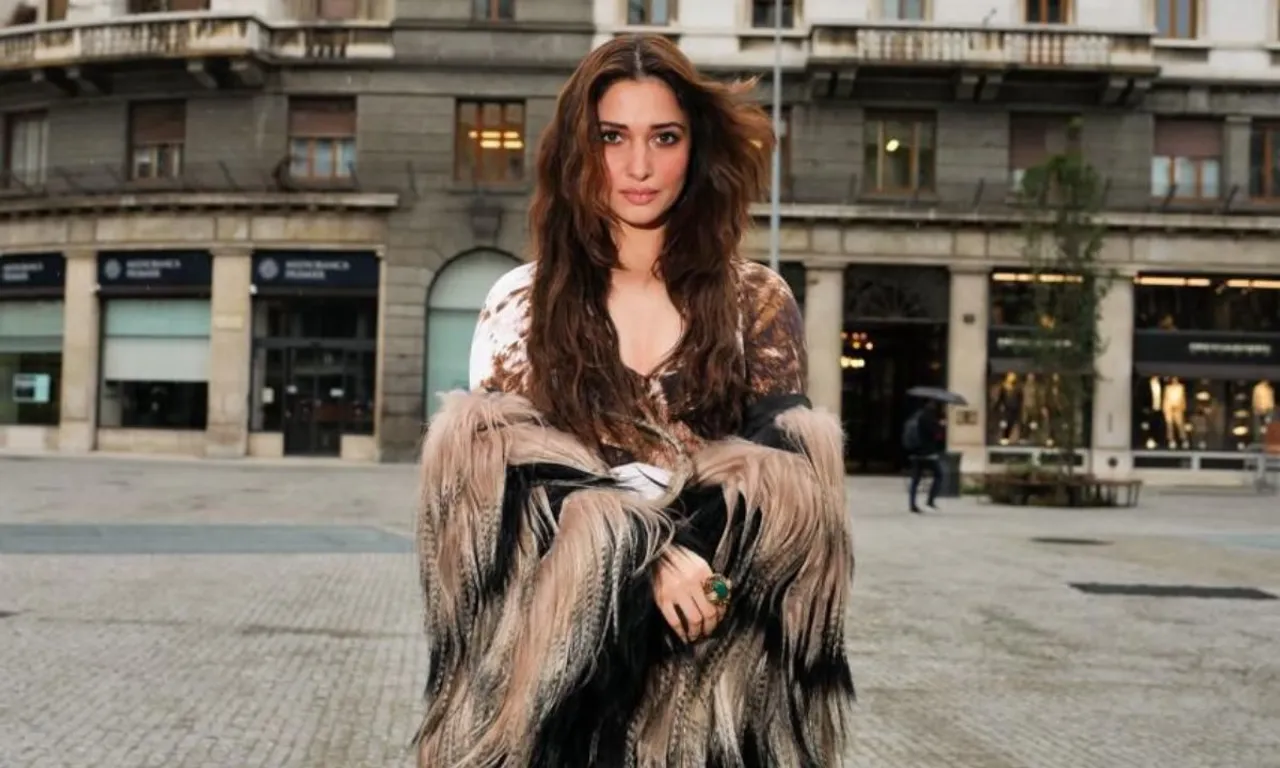 Milan Fashion Week Tamannaah Bhatia attends Roberto Cavalli’s show
