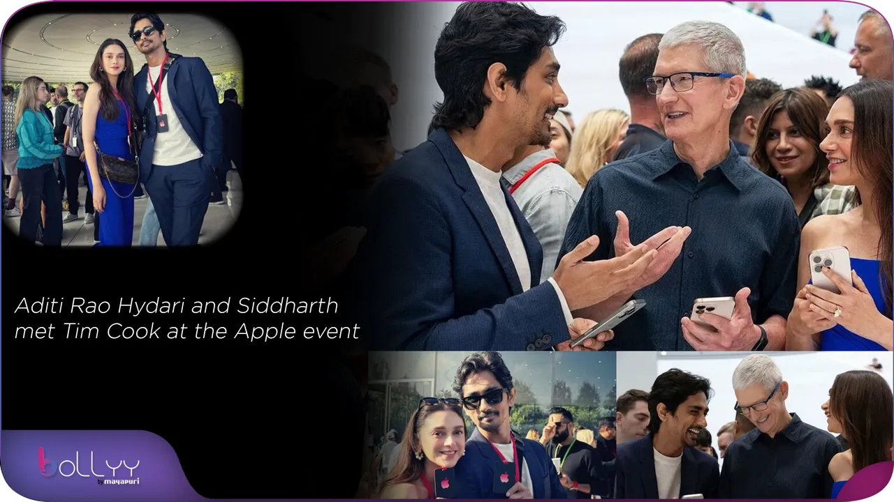 Aditi Rao Hydari and Siddharth met Tim Cook at the Apple event