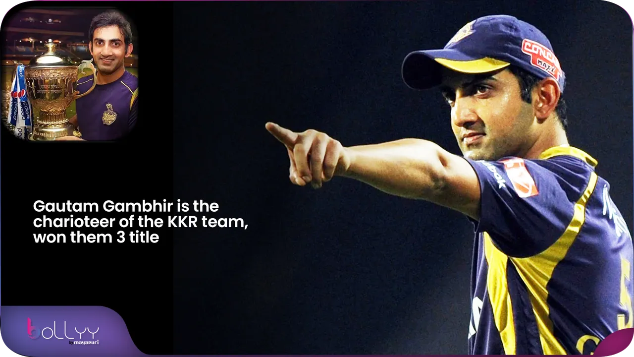 Gautam Gambhir is the charioteer of the KKR team, won them 3 title