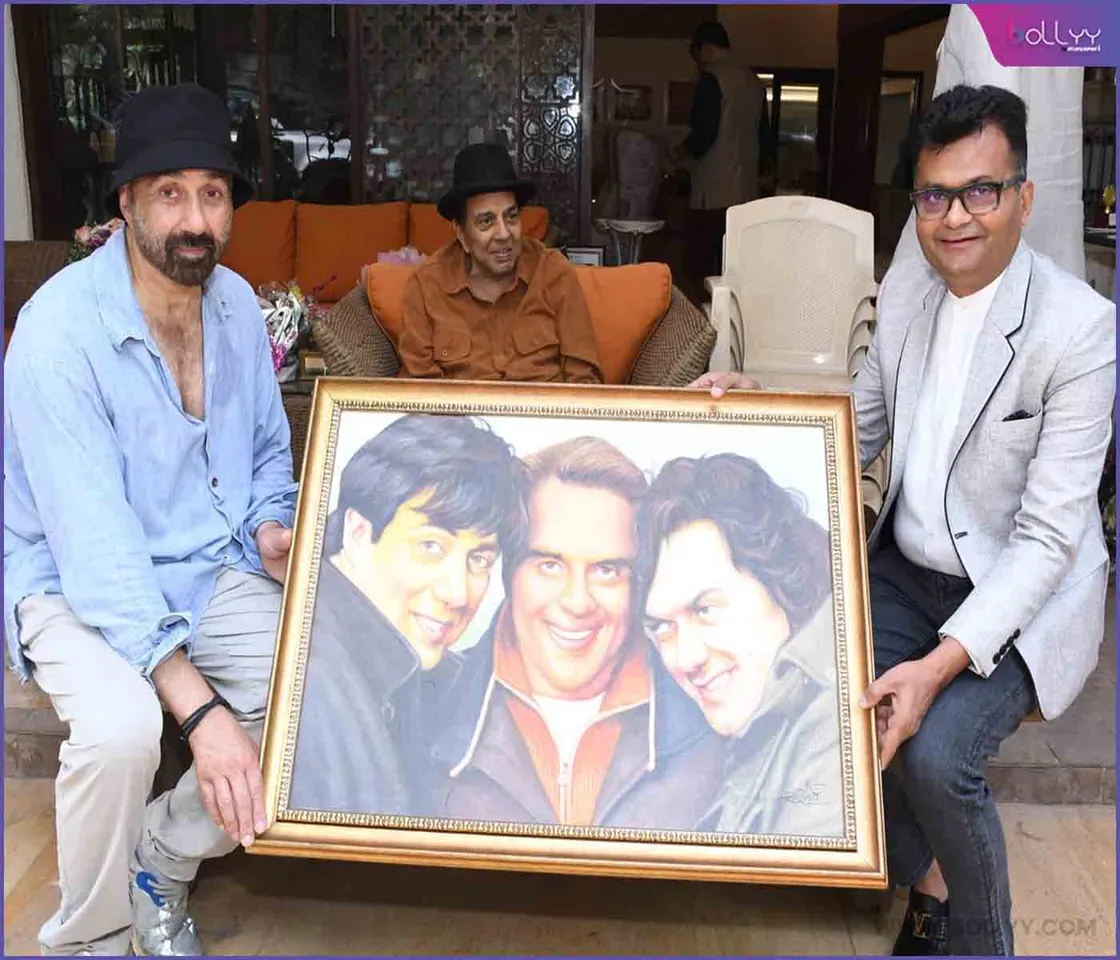 Sunny Deol, Dharmendra and Dr. Aneel Kashi Murarka 
