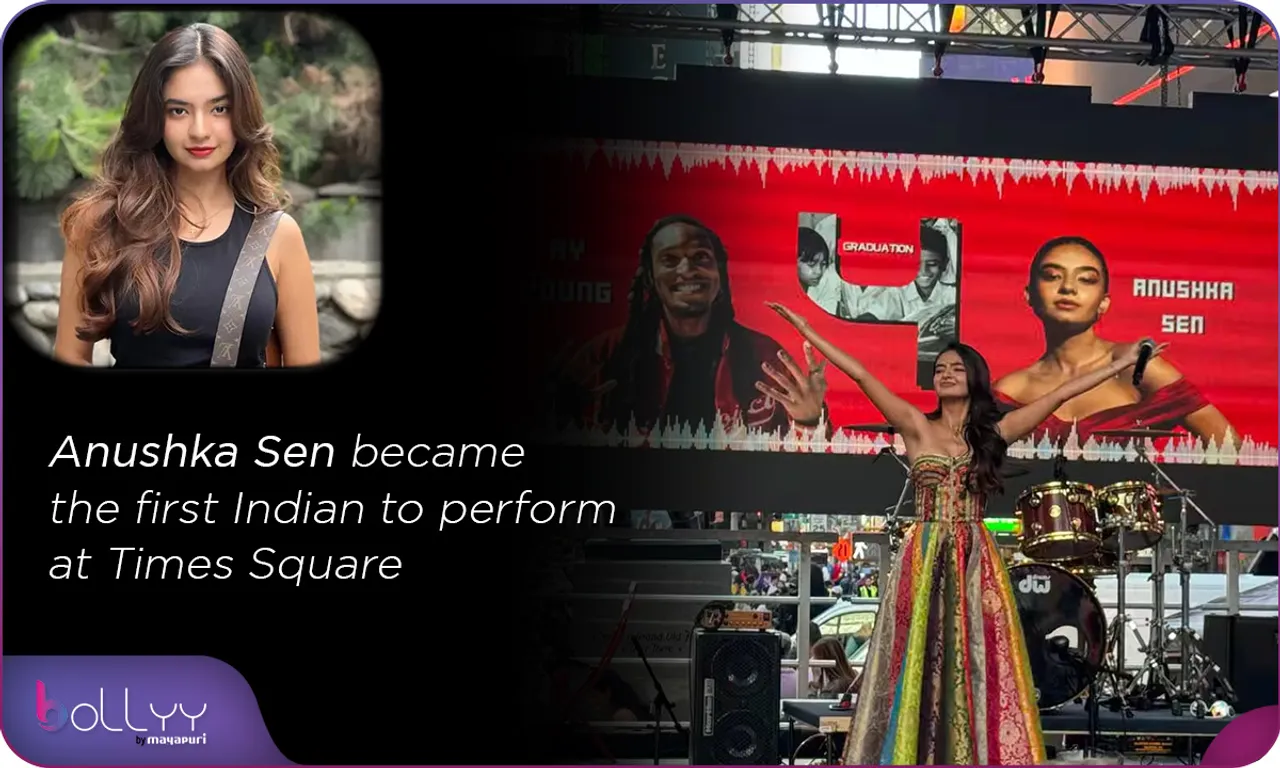 Anushka Sen became the first Indian to perform at Times Square