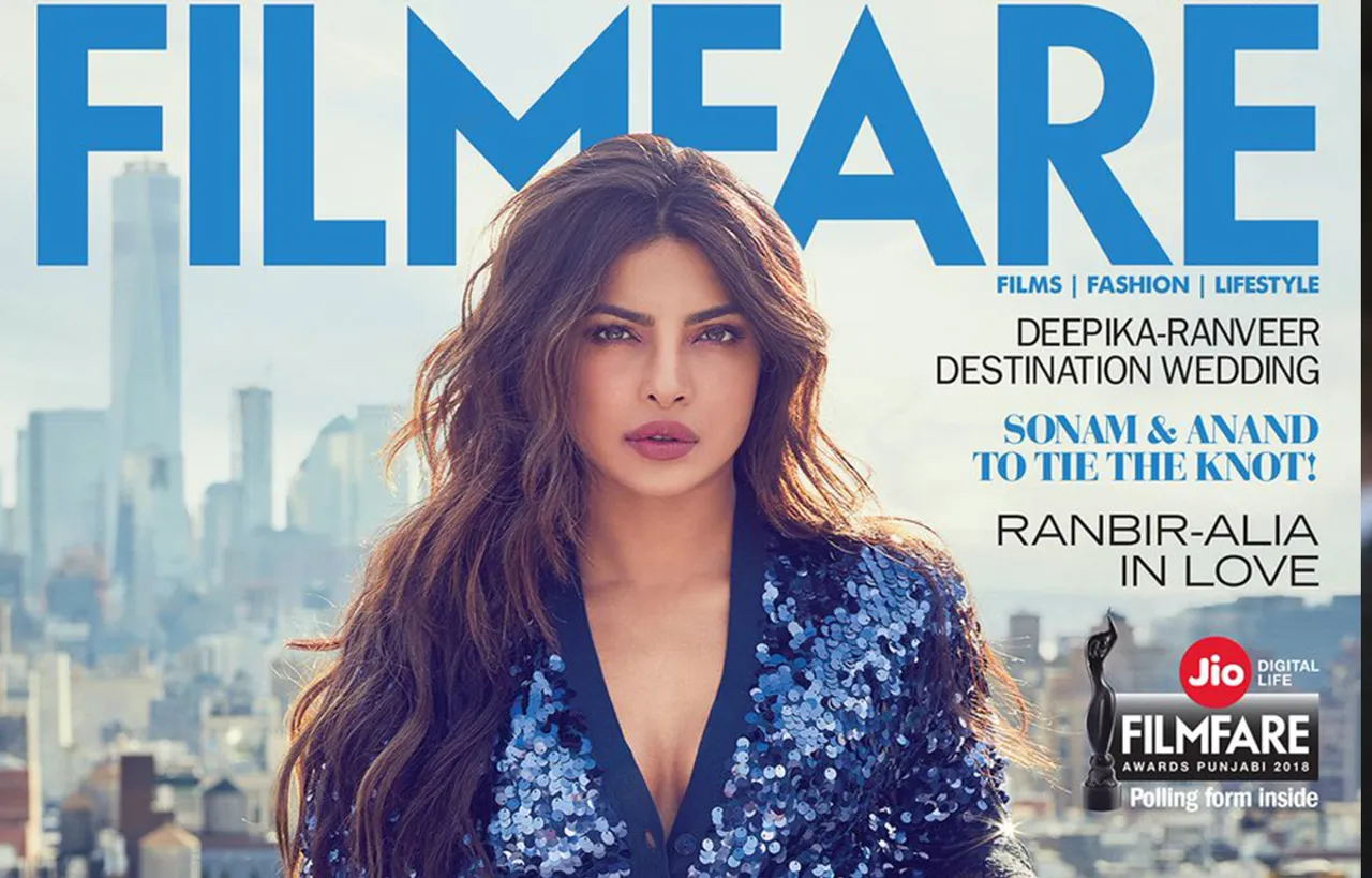 PRIYANKA CHOPRA IS SINGLE AND READY FOR HER FILMFARE COVER : HEARTBREAK IS A BITCH