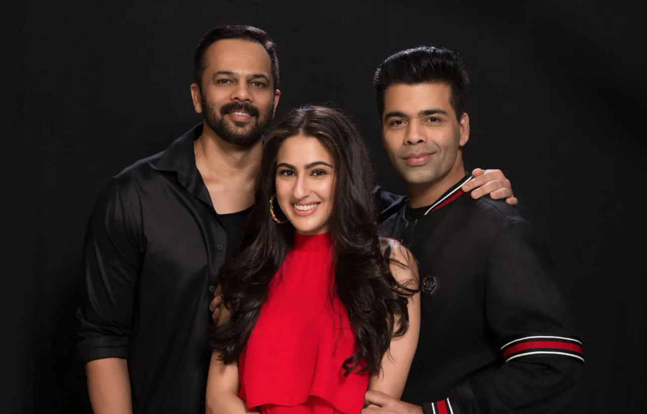 ROHIT SHETTY AND KARAN JOHAR SIGN SARA ALI KHAN OPPOSITE RANVEER SINGH FOR SIMMBA