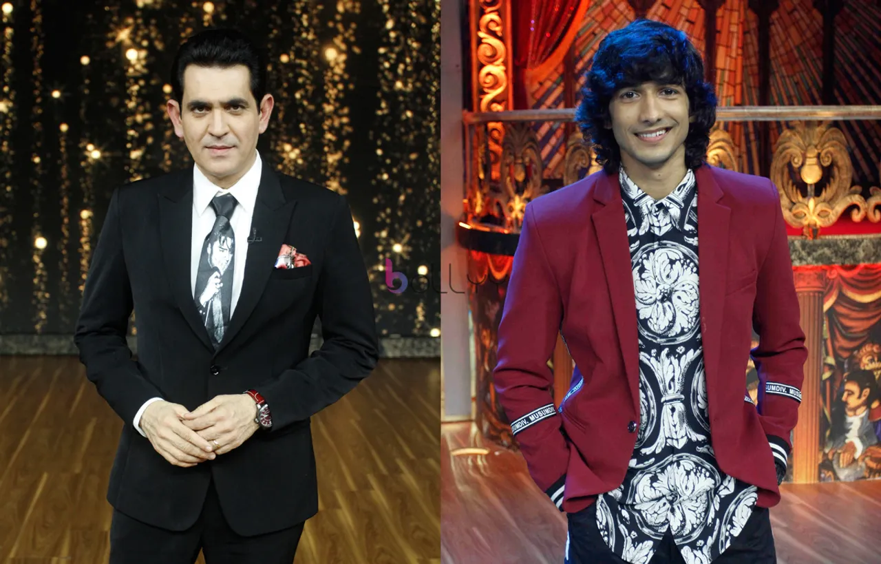 Mentor Omung Kumar and host Shantanu Maheshwari in Delhi today to promote the show 