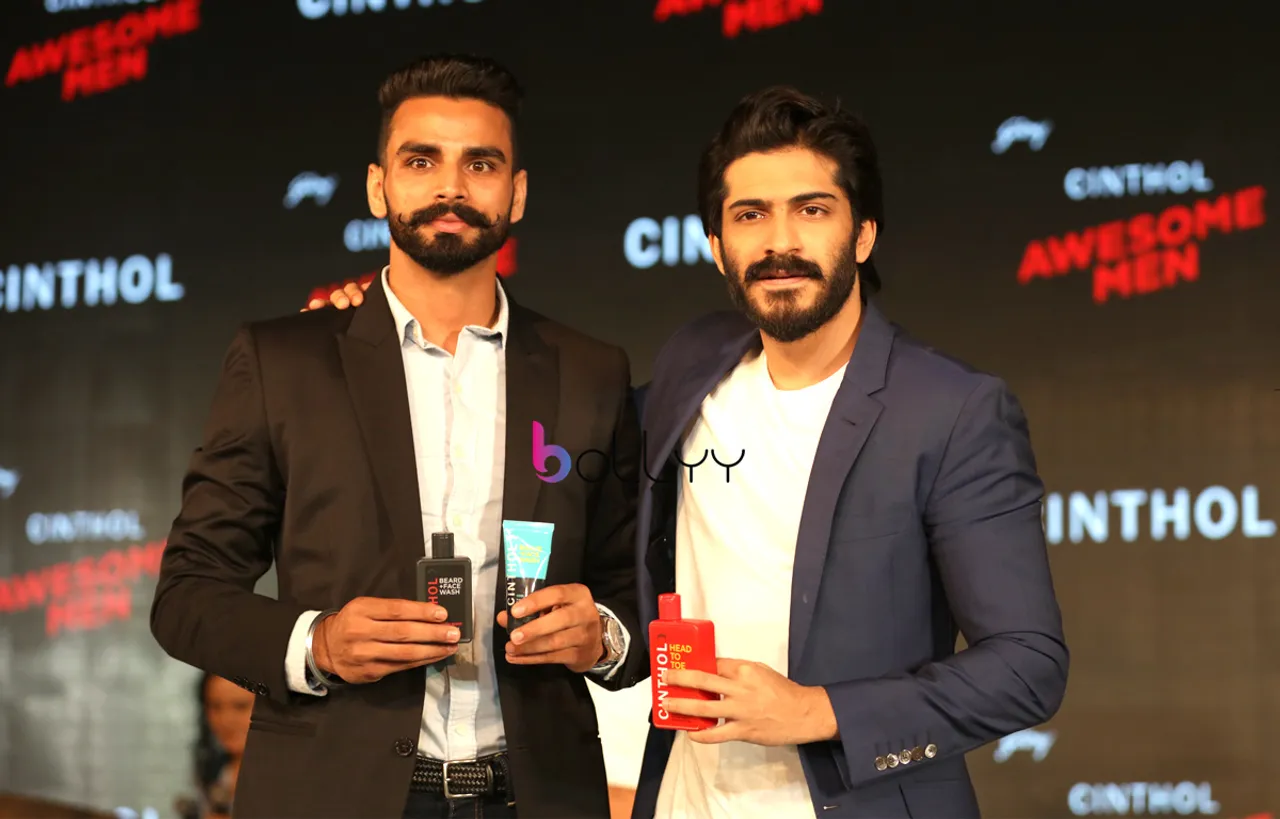 Harshvardhan Kapoor And Arpinder Singh Launched Godrej Cinthol All New Men's Grooming Range
