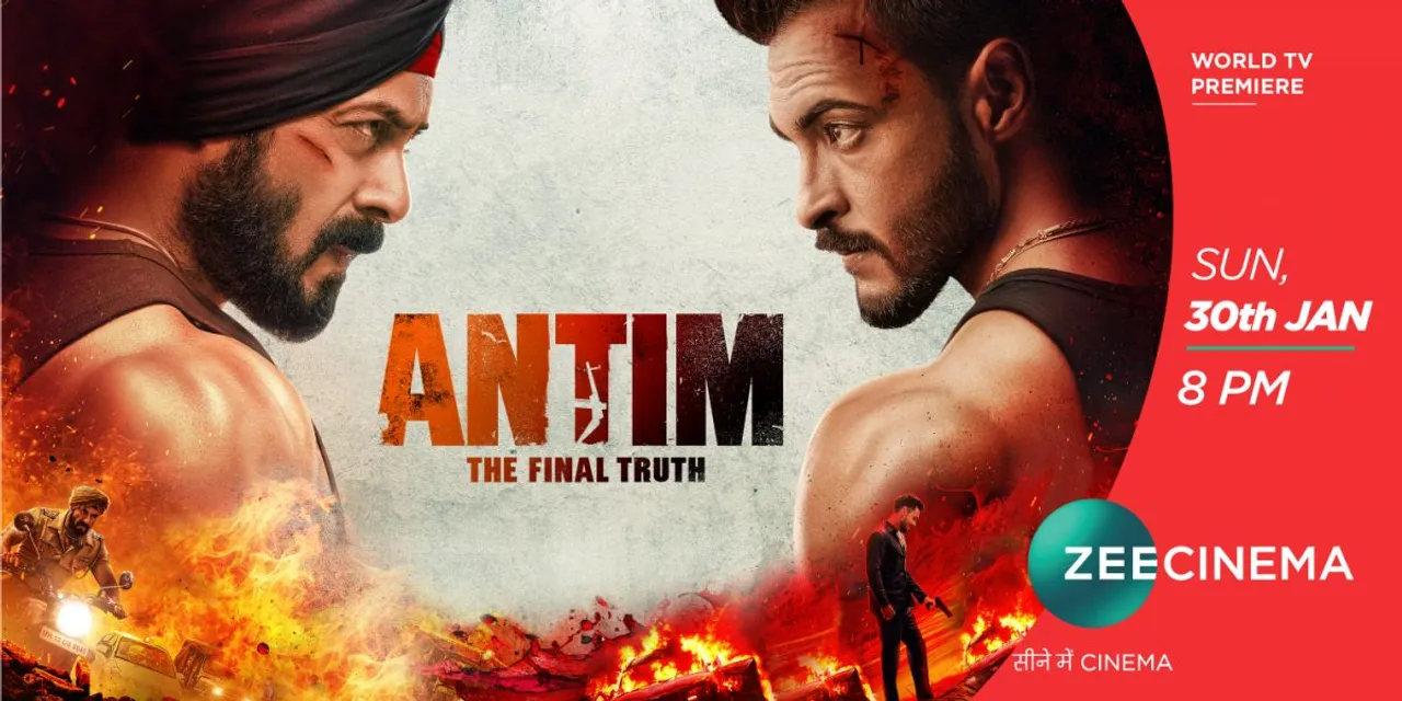 Hindustan Ka Bhai Karega Crime Par Antim Vaar! Catch the World Television Premiere of the blockbuster ‘Antim: The Final Truth’ on Zee Cinema