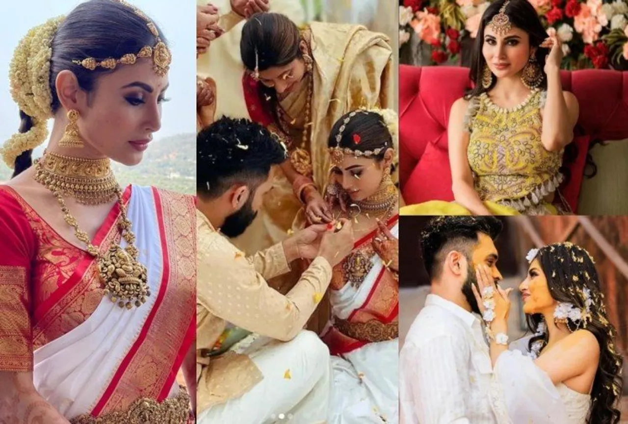 Actress Mouni Roy ties knot with Sooraj Nambiar