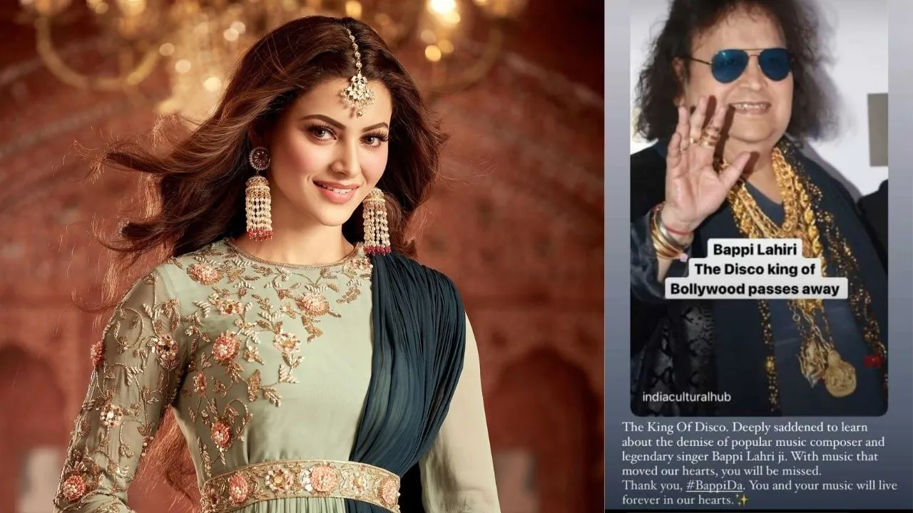 Urvashi Rautela Pays Her Last Tribute Over A Heartfelt Note On The Demise Of Legendary Singer Bappi Lahiri, Says, "You Will Live Forever In Our Heart"