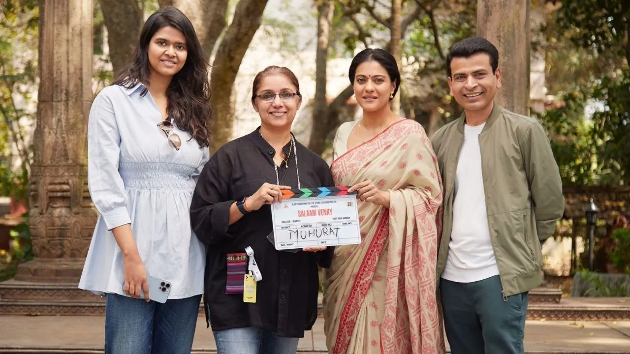 Kajol started shooting for the film "Salaam Venky" based on a true story