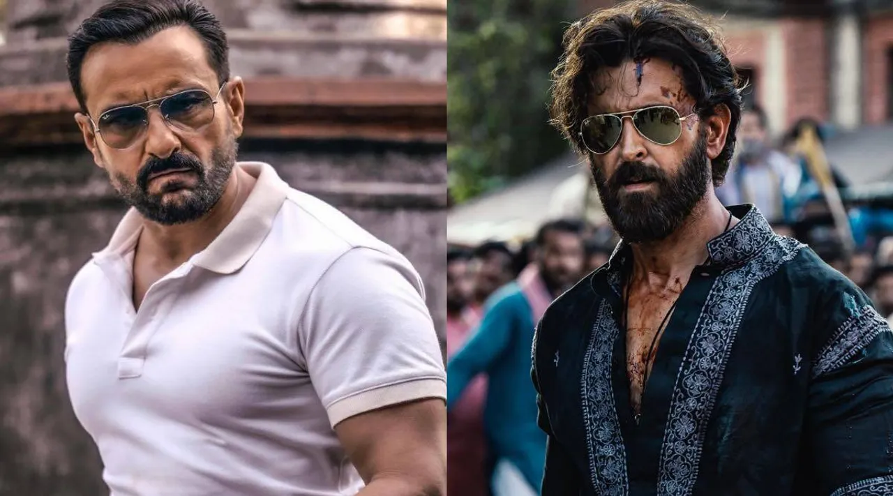 Hrithik Roshan shared Saif Ali Khan's first look from "Vikram Vedha"