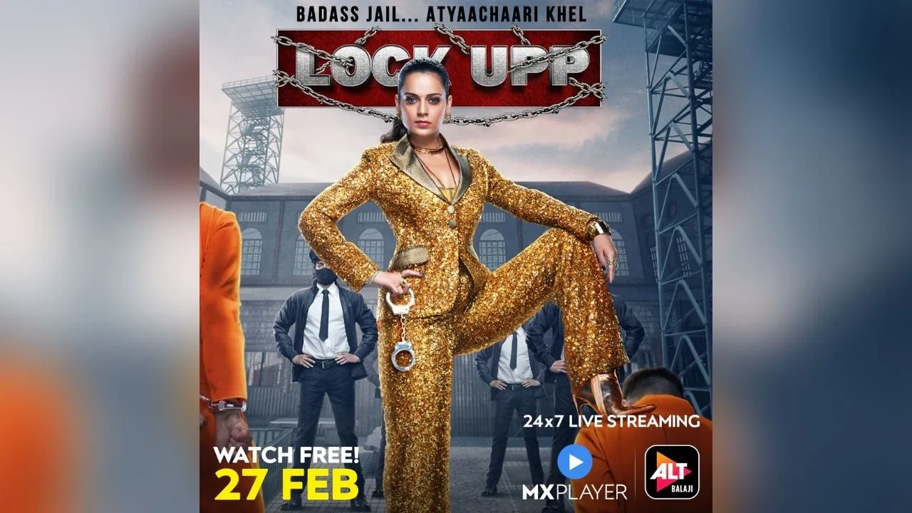 Shiny handcuffs and a sinister baton: Kangana Ranaut sizzles in the second poster of Lock Upp to be aired on ALTBalaji & MX Player