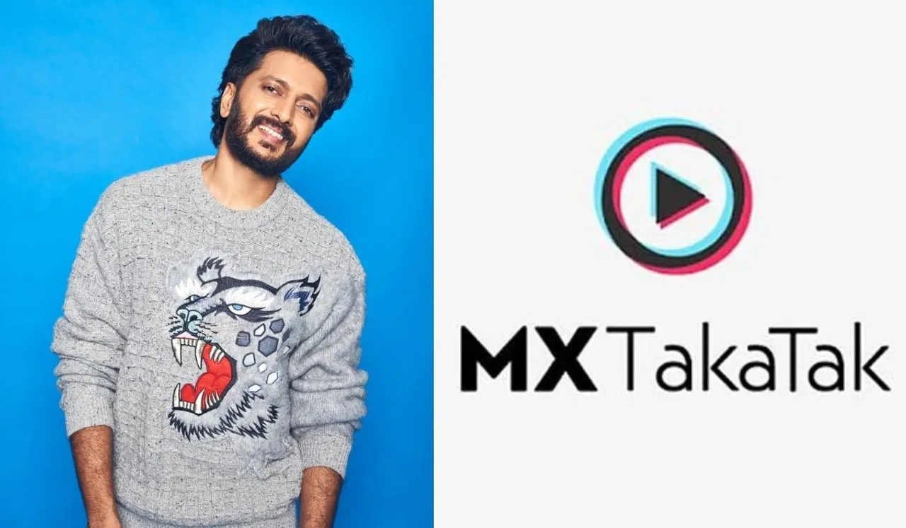 RITEISH DESHMUKH MAKES A BOLLYWOOD-STYLE ENTRY ON MX TAKATAK; PROMISES NON-STOP ENTERTAINMENT FOR ITS LARGE COMMUNITY