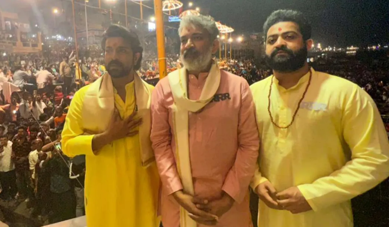 RRR Team Reached Varanasi for seek Blessings