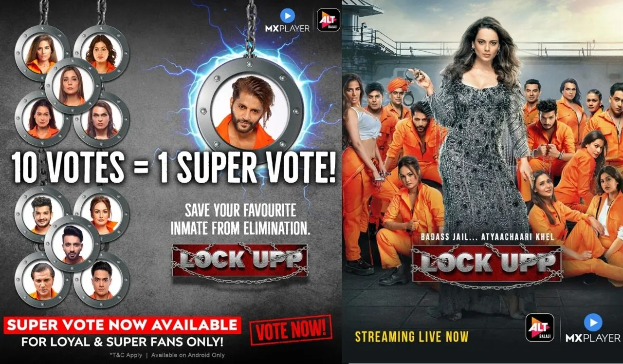MX Player & ALTBalaji up their game with real-time interactive engagement on their biggest reality show Lock Upp!