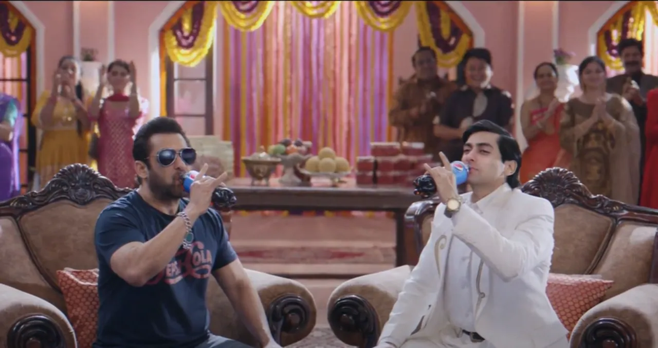 SALMAN KHAN COMES FACE TO FACE WITH PREM FROM THE PAST IN NEW PEPSI TVC
