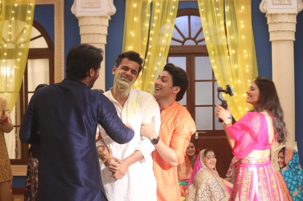 Cheeru and Sayuri's haldi ceremony begins