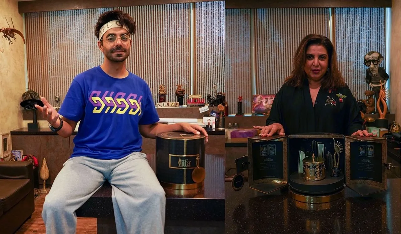 Actor Aparshakti Khurana & Filmmaker Farah Khan unveiled the invitation box of IIFA 2022 designed by IZZHAAR