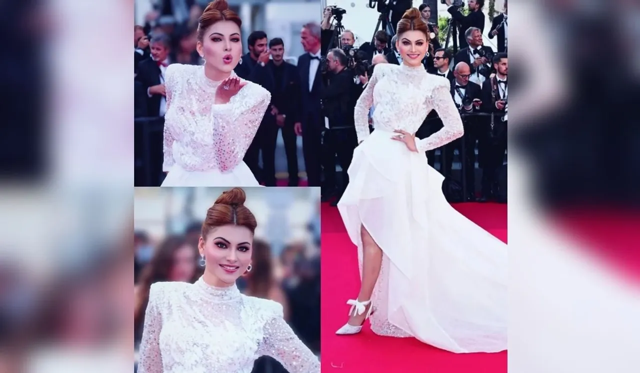 Urvashi Rautela, is a sensation at the Cannes Film Festival, had to create glamour for her first year, 3rd red carpet look, says Milla Nova- Check out the pictures now