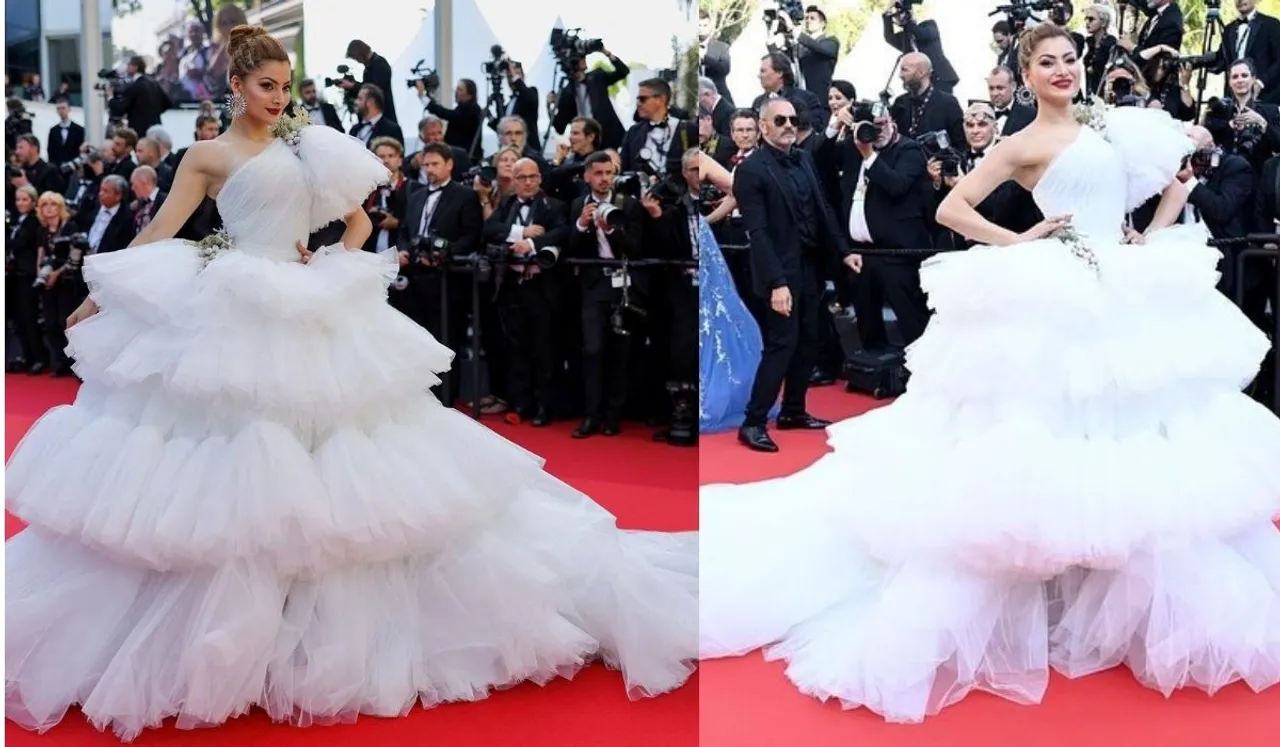 Urvashi Rautela is the legendary red carpet superhit at Cannes film festival 2022 looks magnificently beautiful in her debut.