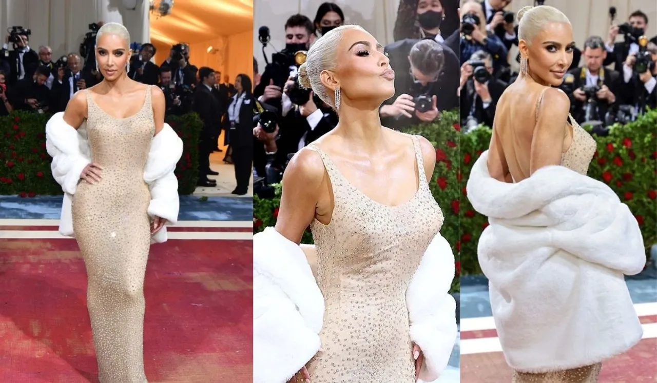 Kim Kardashian wore the million dress at the Met Gala event